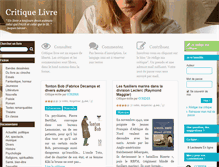 Tablet Screenshot of critique-livre.fr